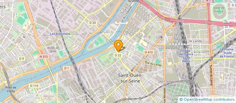 localisation de l'entreprise CHEMS à SAINT-OUEN-SUR-SEINE