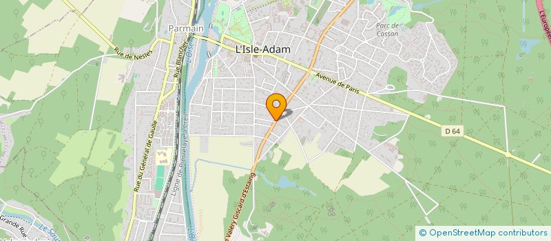 localisation de l'entreprise CHEMSOL  L'ISLE-ADAM