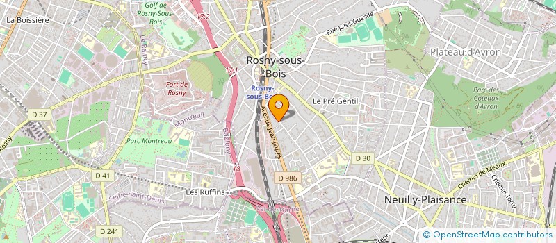 localisation de l'entreprise CHEN à ROSNY-SOUS-BOIS