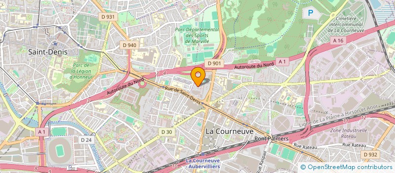 localisation de l'entreprise CHEN BRO'S IMMO à LA COURNEUVE