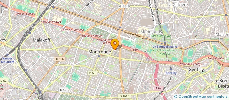 localisation de l'entreprise CHEN CHRISTIAN  MONTROUGE