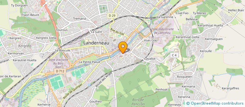 localisation de l'entreprise CHEN COIFFURE à LANDERNEAU