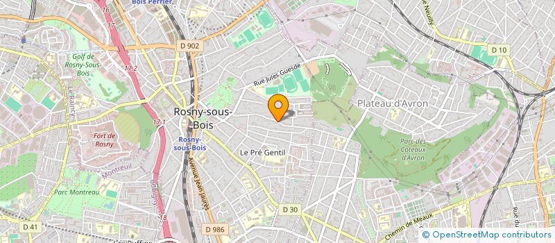 localisation de l'entreprise CHEN DYNASTY 92 à ROSNY-SOUS-BOIS