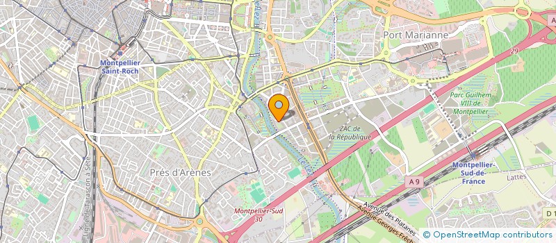 localisation de l'entreprise CHEN ET COMPAGNIE à MONTPELLIER