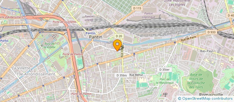 localisation de l'entreprise CHEN INVEST à PANTIN
