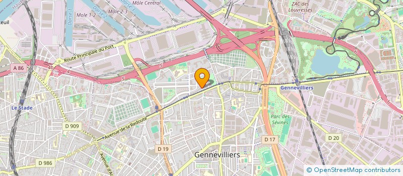 localisation de l'entreprise CHEN SHI à GENNEVILLIERS