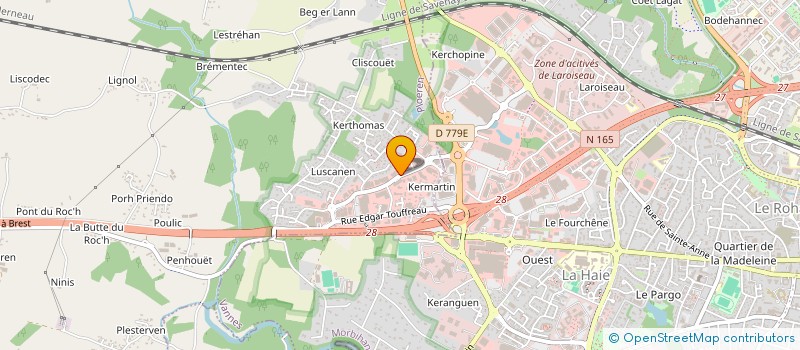 localisation de l'entreprise CHENAIS ENERGIE VANNES à PLOEREN