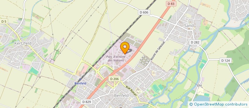 localisation de l'entreprise CHENALSACE  BENFELD