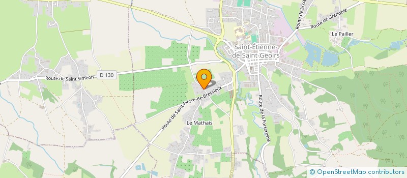 localisation de l'entreprise CHENAVAS BETON & TRADITION  SAINT-ETIENNE-DE-SAINT-GEOIRS