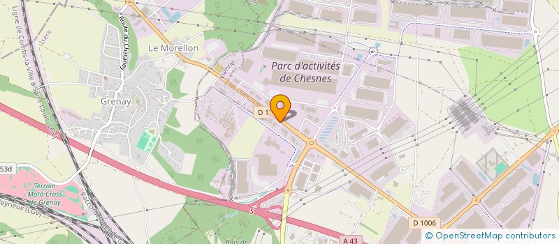 localisation de l'entreprise CHENAVIER RJ  SAINT-QUENTIN-FALLAVIER