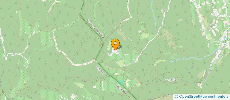 localisation de l'entreprise CHENE BLEU  CRESTET