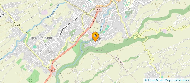 localisation de l'entreprise CHENE BOURBON  LE TAMPON