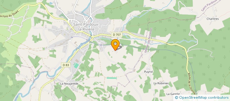 localisation de l'entreprise CHENE CUIR & CIE à MILHAC-DE-NONTRON