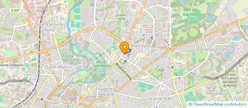 localisation de l'entreprise CHENE D ESPOIR  RENNES