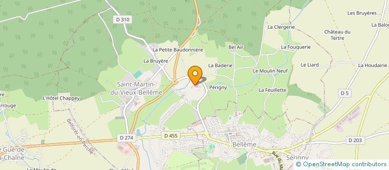 localisation de l'entreprise CHENE DE L'ORNE à SAINT-MARTIN-DU-VIEUX-BELLEME