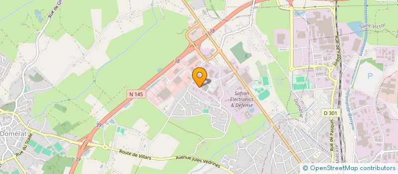 localisation de l'entreprise CHENE DORE à DOMERAT