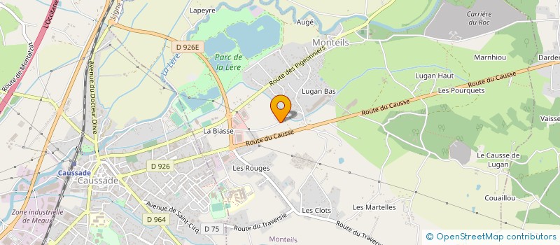 localisation de l'entreprise CHENE & MARE  MONTEILS