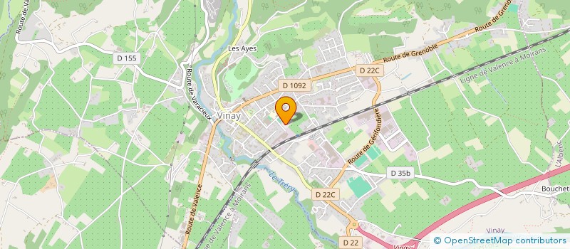 localisation de l'entreprise CHENE ROUGE  VINAY