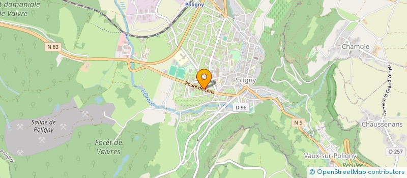 localisation de l'entreprise CHENE STAR à POLIGNY