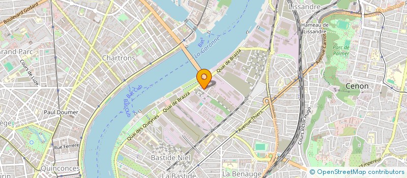 localisation de l'entreprise CHENE & TERROIRS à BORDEAUX