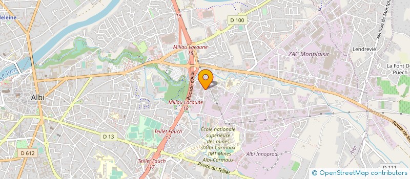 localisation de l'entreprise CHENE VERT à ALBI