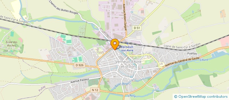 localisation de l'entreprise CHENEAU  VERNEUIL D'AVRE ET D'ITON