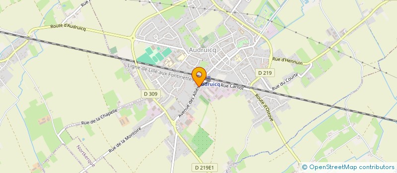 localisation de l'entreprise CHENELET SERVICES à AUDRUICQ