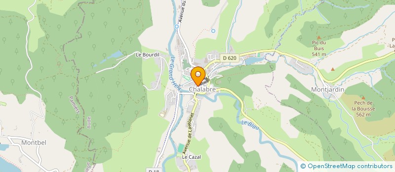 localisation de l'entreprise CHENENES à CHALABRE