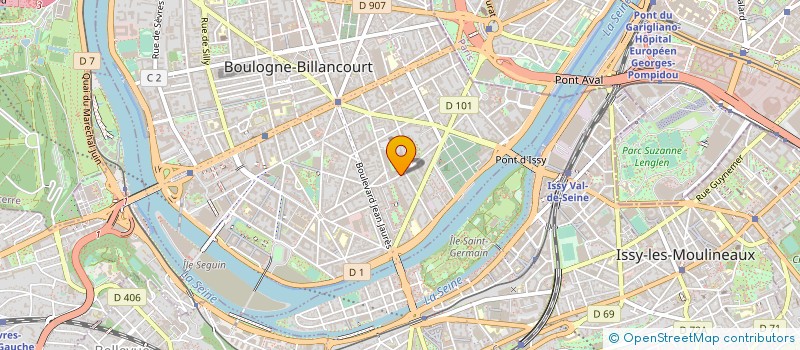 localisation de l'entreprise CHENET à BOULOGNE-BILLANCOURT