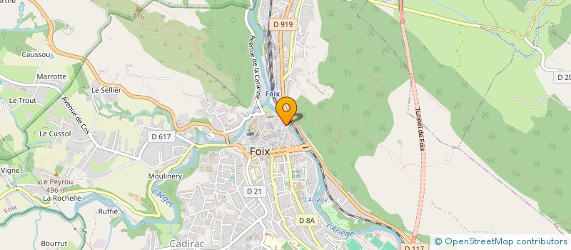 localisation de l'entreprise CHENET-JEAN à FOIX