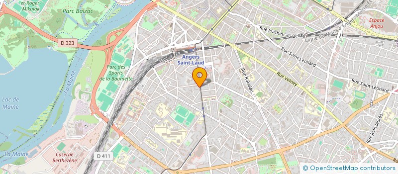 localisation de l'entreprise CHENET - POIRIER ASSOCIES à ANGERS