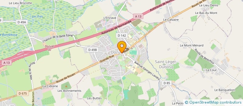 localisation de l'entreprise CHENEVARIN CATHERINE-CHENEVARIN DENIS  DOZULE