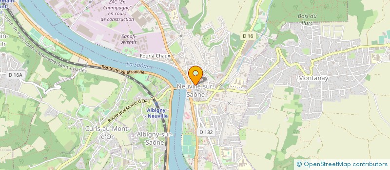 localisation de l'entreprise CHENEVIER SARL à NEUVILLE-SUR-SAONE
