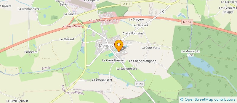 localisation de l'entreprise CHENEVIERE  ETRELLES