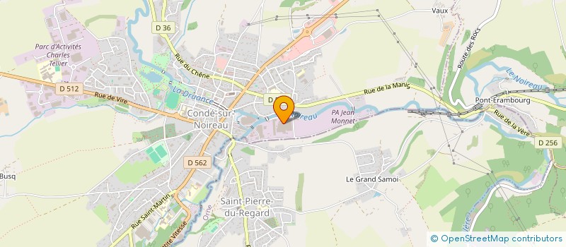 localisation de l'entreprise CHENEVREL COUVERTURE  CONDE-EN-NORMANDIE