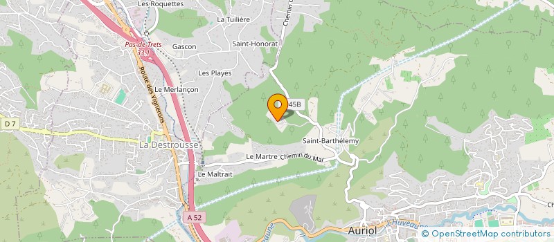 localisation de l'entreprise CHENIL DES FONTAINES  AURIOL