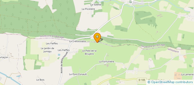 localisation de l'entreprise CHENIL DU CLOS DE LA HAIE  VALDALLIERE