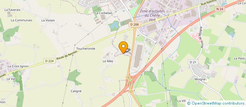 localisation de l'entreprise CHENIL SERVICE ADOPTION  LE RHEU