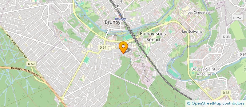 localisation de l'entreprise CHENIOUR MOUNA ET DEVAUX EMMANUEL  BRUNOY