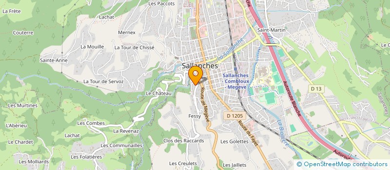 localisation de l'entreprise CHENOISE à SALLANCHES