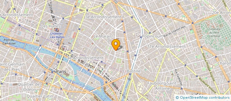 localisation de l'entreprise CHENONCEAU à PARIS