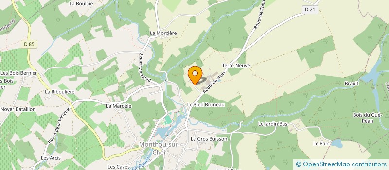 localisation de l'entreprise CHENU à MONTHOU-SUR-CHER