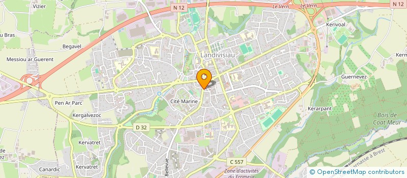 localisation de l'entreprise CHENZO  LANDIVISIAU