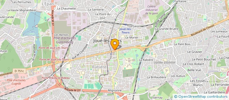 localisation de l'entreprise CHEOPS HOTEL  JOUE-LES-TOURS