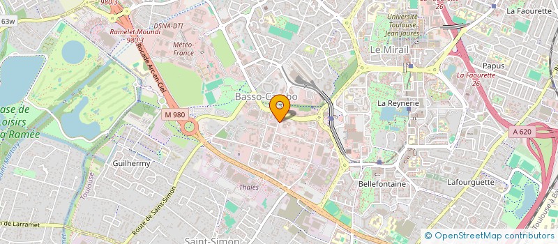 localisation de l'entreprise CHEOPS MIDI PYRENEES à TOULOUSE