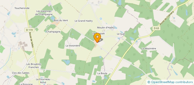 localisation de l'entreprise CHEPA 41  SOINGS-EN-SOLOGNE