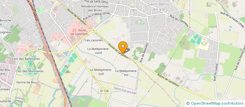 localisation de l'entreprise CHEPTEL à SAINT-DENIS-EN-VAL