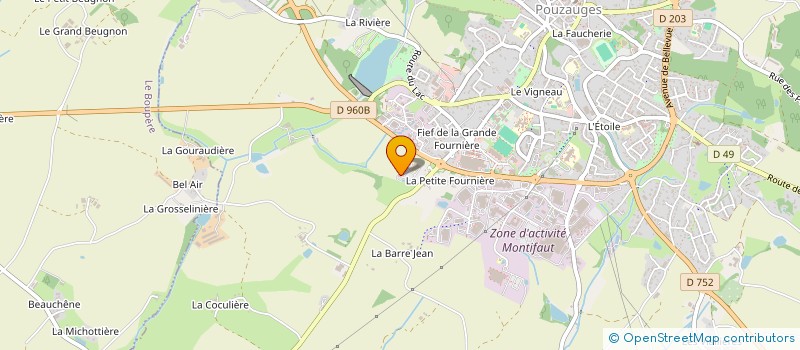 localisation de l'entreprise CHEQUES CADEAUX VENDEE BOCAGE  POUZAUGES
