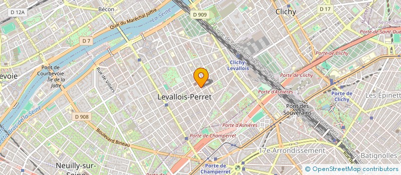 localisation de l'entreprise CHEQUES COURSES à LEVALLOIS-PERRET