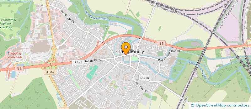 localisation de l'entreprise CHER.SOU  CLAYE-SOUILLY